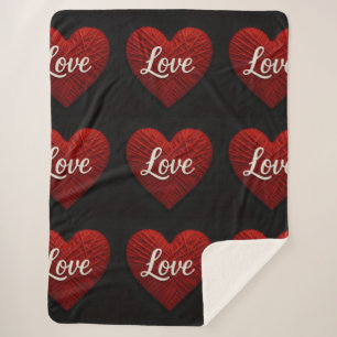 "The Greatest of These" Sherpa Yarn Look Blanket