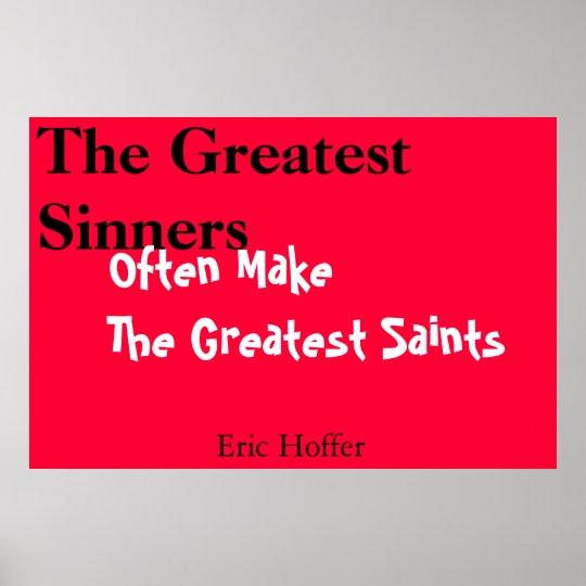 the greatest saints poster Zazzle.co.nz