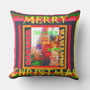 The greatest world's colourful Special Christmas Outdoor Cushion