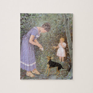 The Greedy Small Dog by Guido Marzulli, Realism  Jigsaw Puzzle