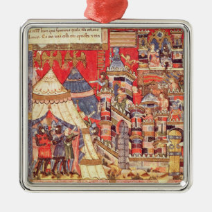 The Greek Camp and the City of Troy Metal Tree Decoration