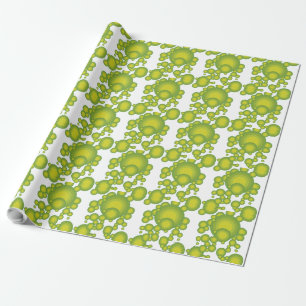 The Green 70's year styling Wrapping Paper