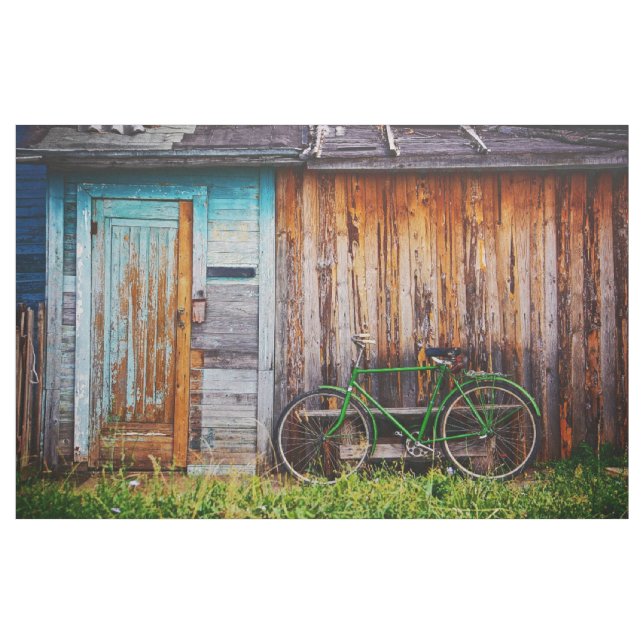 The Green Bicycle-1 Custom Fabric (Yard)