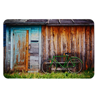 The Green Bicycle 1 Pemium Magnet