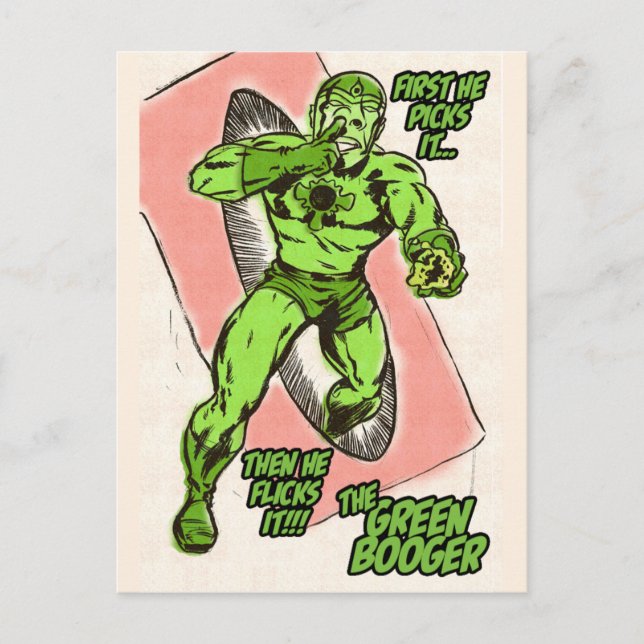 The Green Booger Postcard (Front)