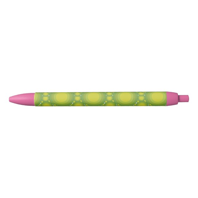 The Green bubbles Black Ink Pen (Front)