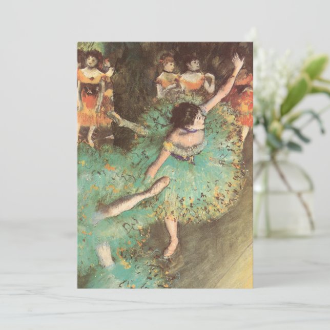 The Green Dancer by Edgar Degas, Vintage Ballet (Standing Front)