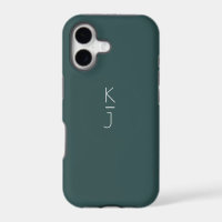 The Green Editable Monogram Case-Matte iPhone Case