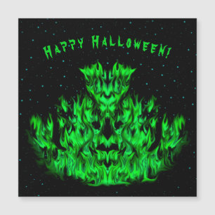 The green Flame Monster in The Starlight Sky