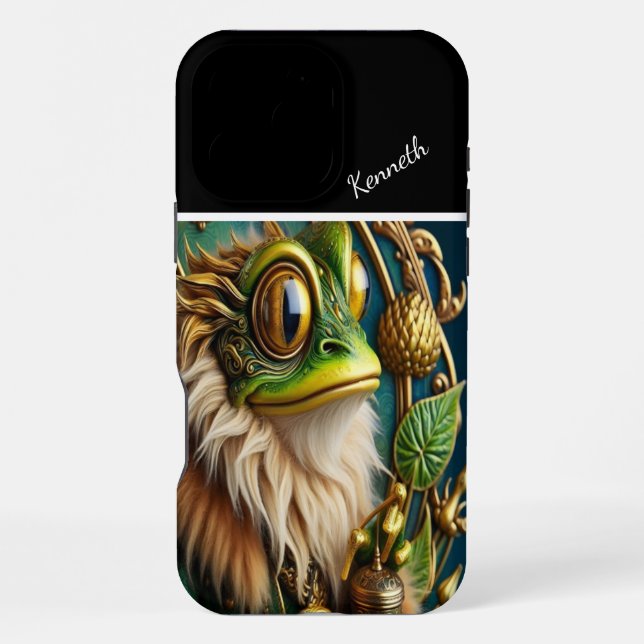 The Green Frog King iPhone Case (Back)