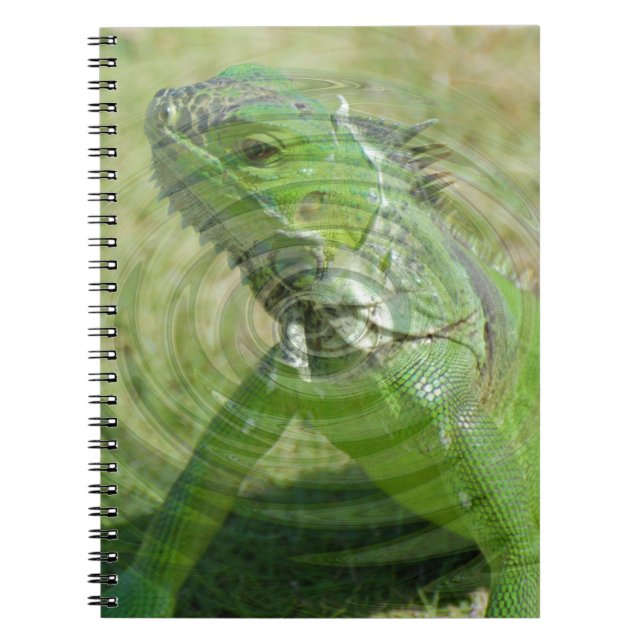The Green Iguana Spiral Notebook (Front)