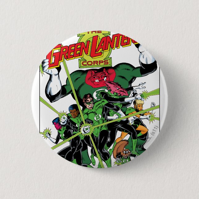 The Green Lantern Corps 6 Cm Round Badge (Front)