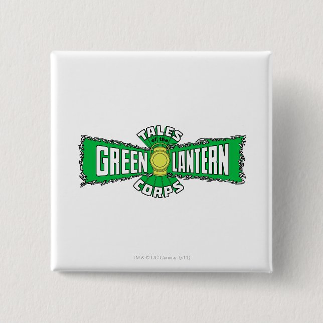 The Green Lantern Corps - Green Logo 15 Cm Square Badge (Front)
