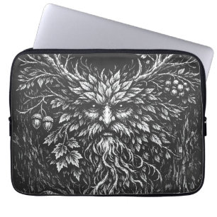 The Green Man by BurnsInHell Laptop Sleeve