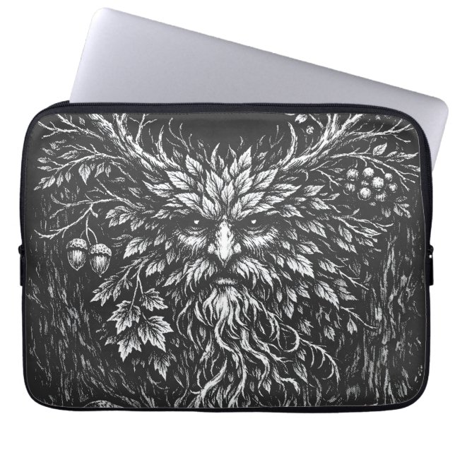 The Green Man by BurnsInHell Laptop Sleeve (Front)