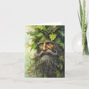 The Green Man Of The Forest Card