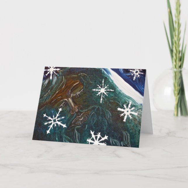 The Green Man Sleeps - Greetings Card (Front)