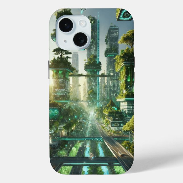 The Green Metropolis of the Future Case-Mate iPhone Case (Back)