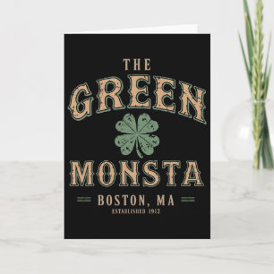 The Green Monsta Outfits St Patricks Day Boston Na Card