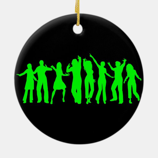 The Green Party Ceramic Tree Decoration (Back)