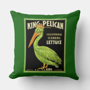 The Green Pelican Cushion