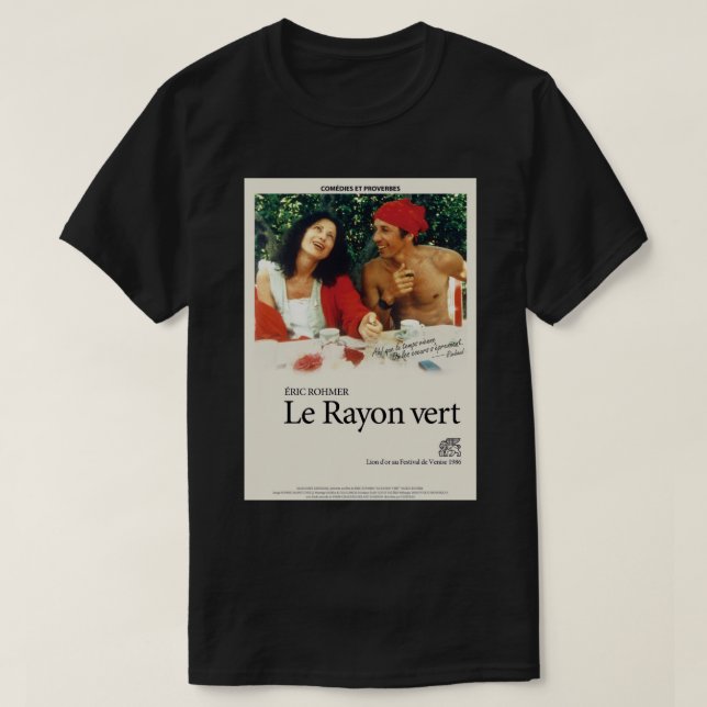 The Green Ray French Poster T-Shirt (Design Front)