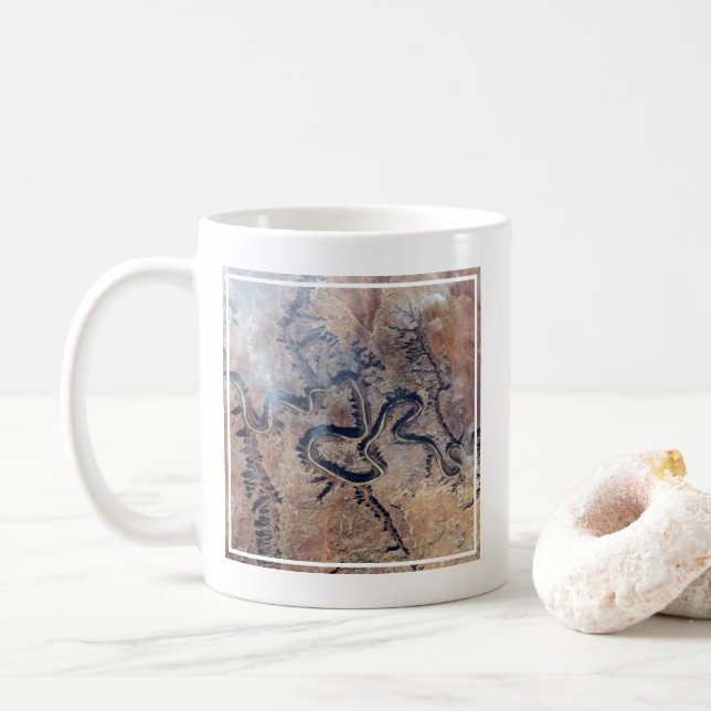 The Green River And Its Tributary Canyons In Utah Coffee Mug (With Donut)