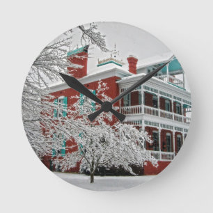 The Green Roof Inn Round Clock