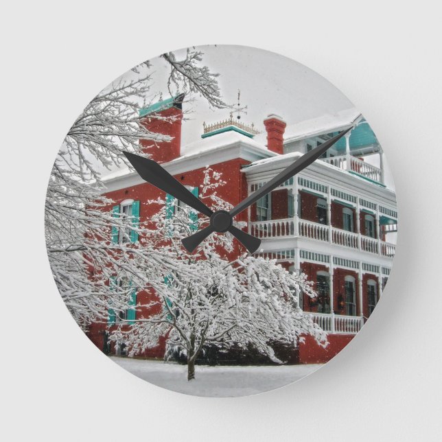 The Green Roof Inn Round Clock (Front)