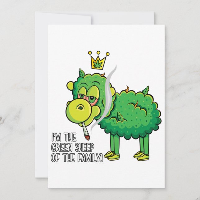 The Green Sheep Invitation (Front)