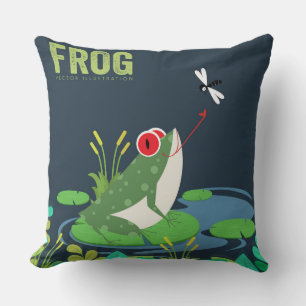 The Green Toad Pillow