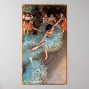 The Greens dancers by Edgar Degas Poster