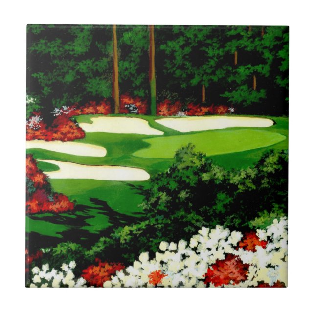 The Greens, golf course Ceramic Tile (Front)
