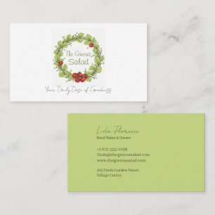 The Greens Salad Business Card