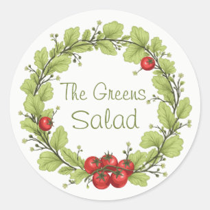 The Greens Salad Classic Round Sticker