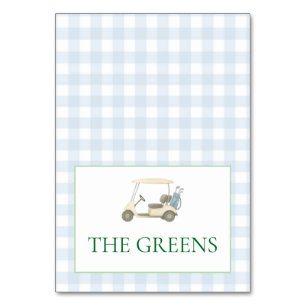 The Greens Table Card