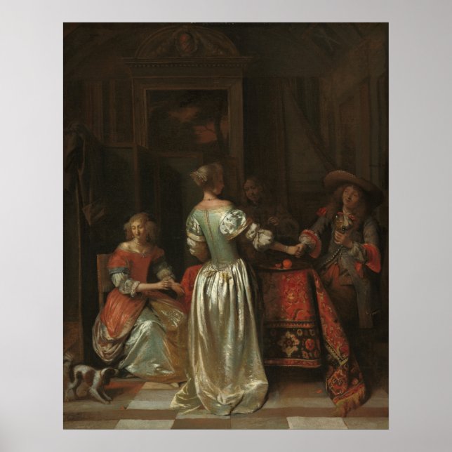 The Greeting - Pieter de Hooch Fine Art Poster (Front)