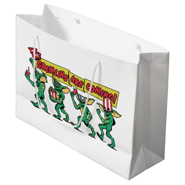 The Gremlins™ Are Coming Large Gift Bag (Front Angled)
