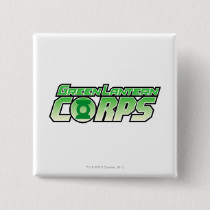 The Gren Lantern Corps Logo 2 15 Cm Square Badge