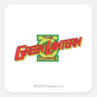The Gren Lantern Corps Logo Square Sticker