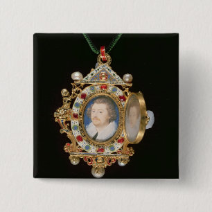 The Gresley Jewel, with miniature portraits of Sir 15 Cm Square Badge