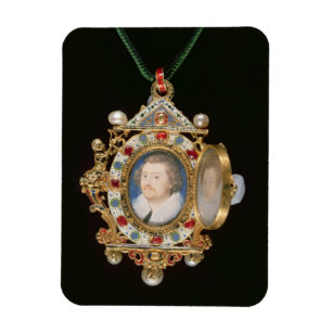 The Gresley Jewel, with miniature portraits of Sir Magnet