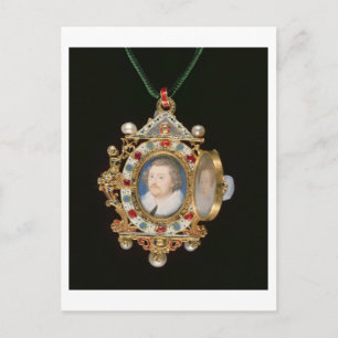 The Gresley Jewel, with miniature portraits of Sir Postcard