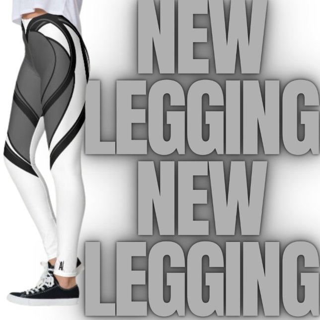 The grey, black heart art design leggings (Creator Uploaded)