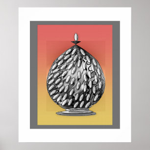 The Grey Ginger Jar Art Poster