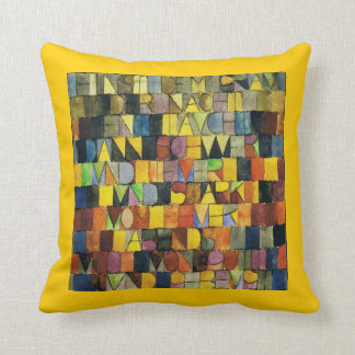 The Grey of the Night Suddenly Appears - Paul Klee Cushion