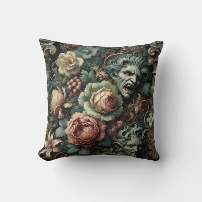 ⚰️ The Grief Council – Gothic Victorian Cushion (Front)