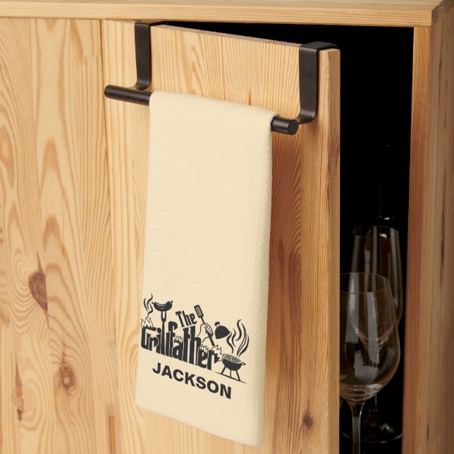 The Grill Father Tea Towel (Thirds Fold)