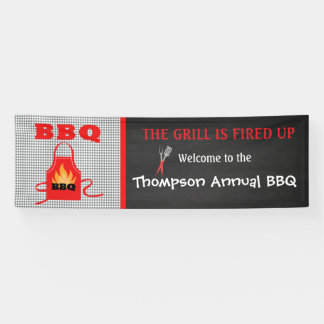 The Grill Is Fired Up Annual BBQ Banner