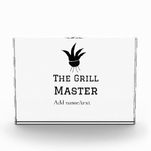 The grill master add name text cooking best barequ photo block